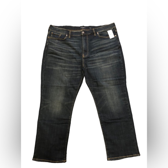 DXL men’s apparel athletic taper coolmax dark wash jeans 46x30 - Picture 1 of 5